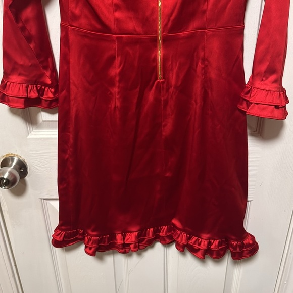Julie Brown Red Dress. Size 4 NWT - Picture 8 of 13